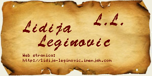 Lidija Leginović vizit kartica
